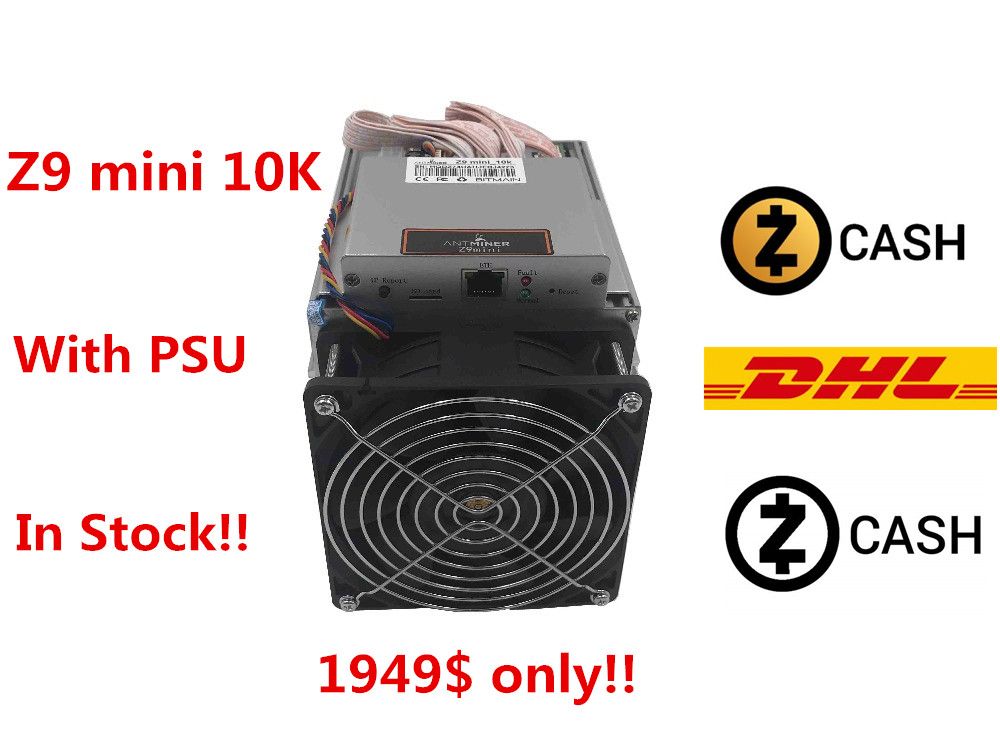Im Angebot Brandneu Bitmain Antminer Z9 Mini Equihash 10k 16k Sol S Inklusive Ap3w Netzteil 1200 Watt 110 Volt 1600 Watt 220 Volt - 